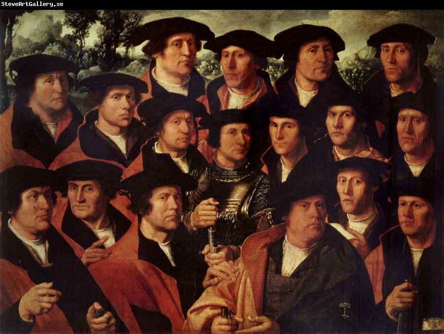 JACOBSZ, Dirck Group portrait of the Shooting Company of Amsterdam